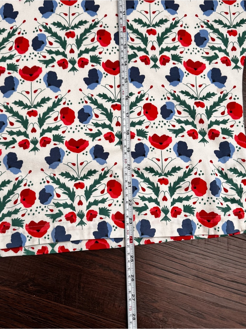 Emily McCarthy Floral Poppy Print Stand Collar Top Size M - Picture 9 of 9